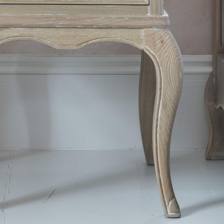Camille Bedside Table - 1 Drawer - Grey Oak