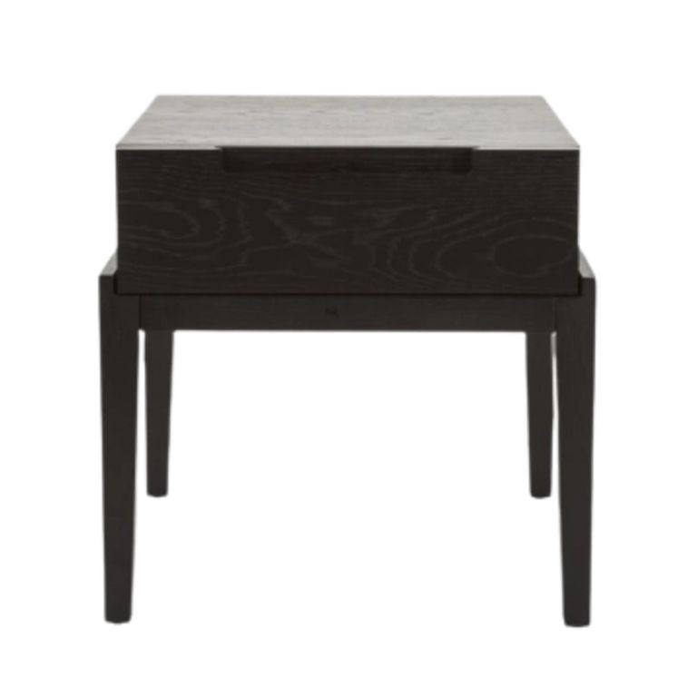 Orchid Bedside Table - 1 Drawer - Wenge Black - Wood