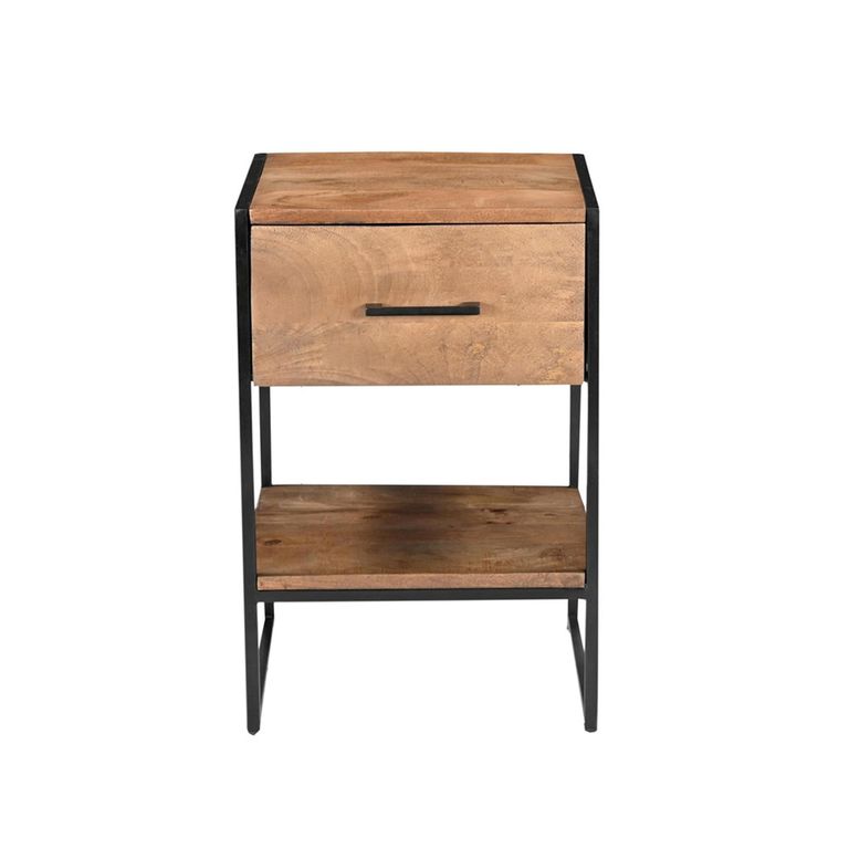 Elin Bedside Table - 1 Drawer - Natural - Mango Wood