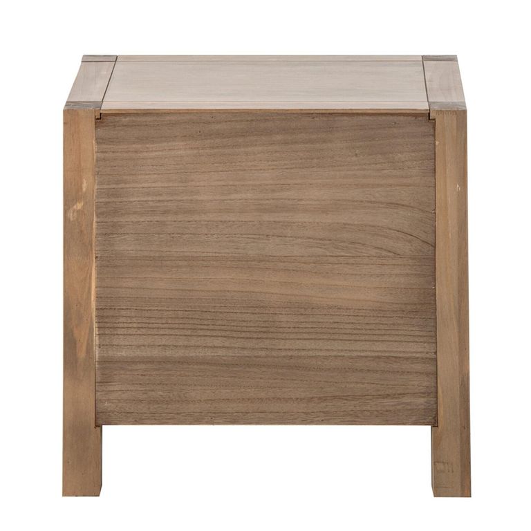 Blois Bedside Table - 2 Drawer - Natural - Pinewood