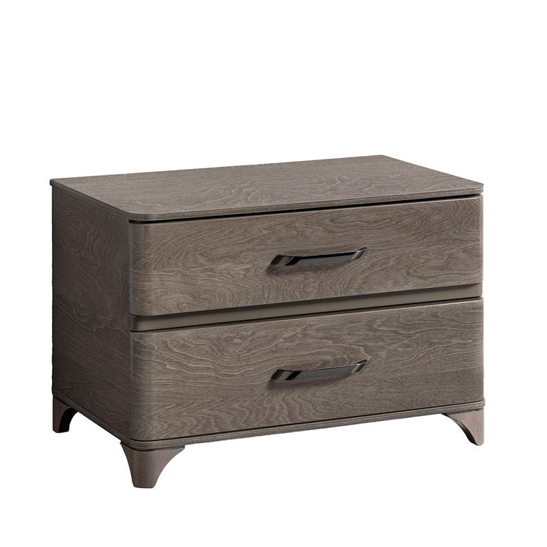Maia Italian Bedside Cabinet - 2 Drawer - Maxi - Silver Birch