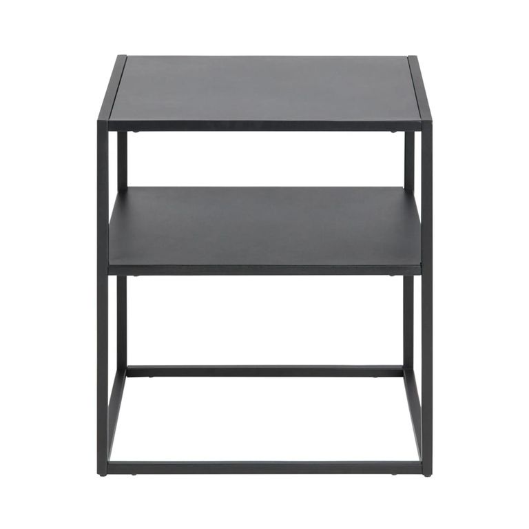 Newton Bedside Table - Black Metal