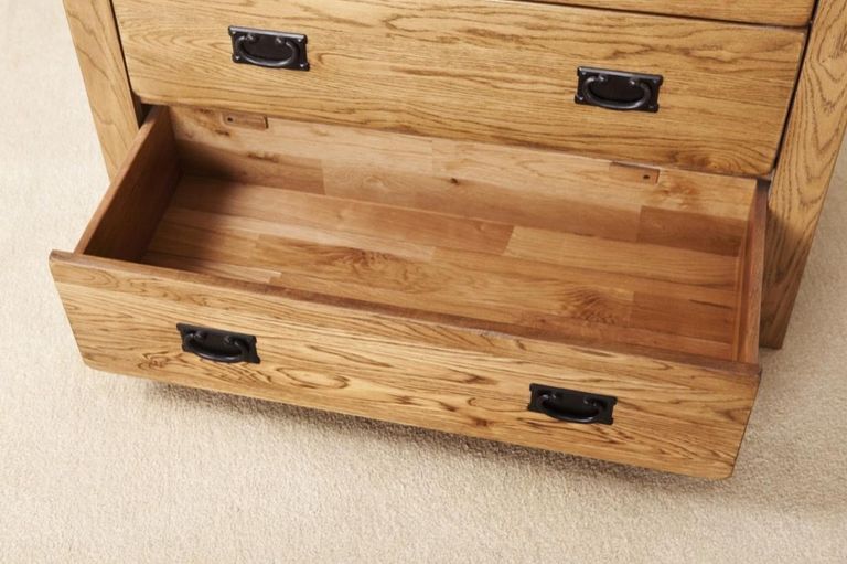 Originals Chest - 2+3 Drawer - Wide - Rustic Oak