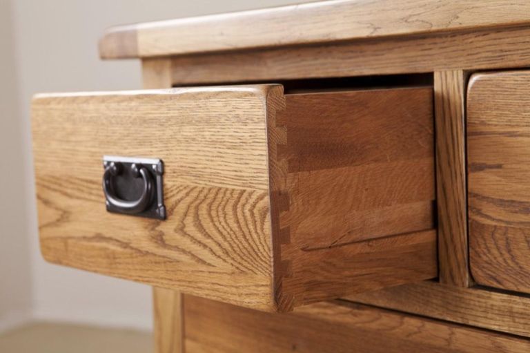 Originals Chest - 2+3 Drawer - Wide - Rustic Oak