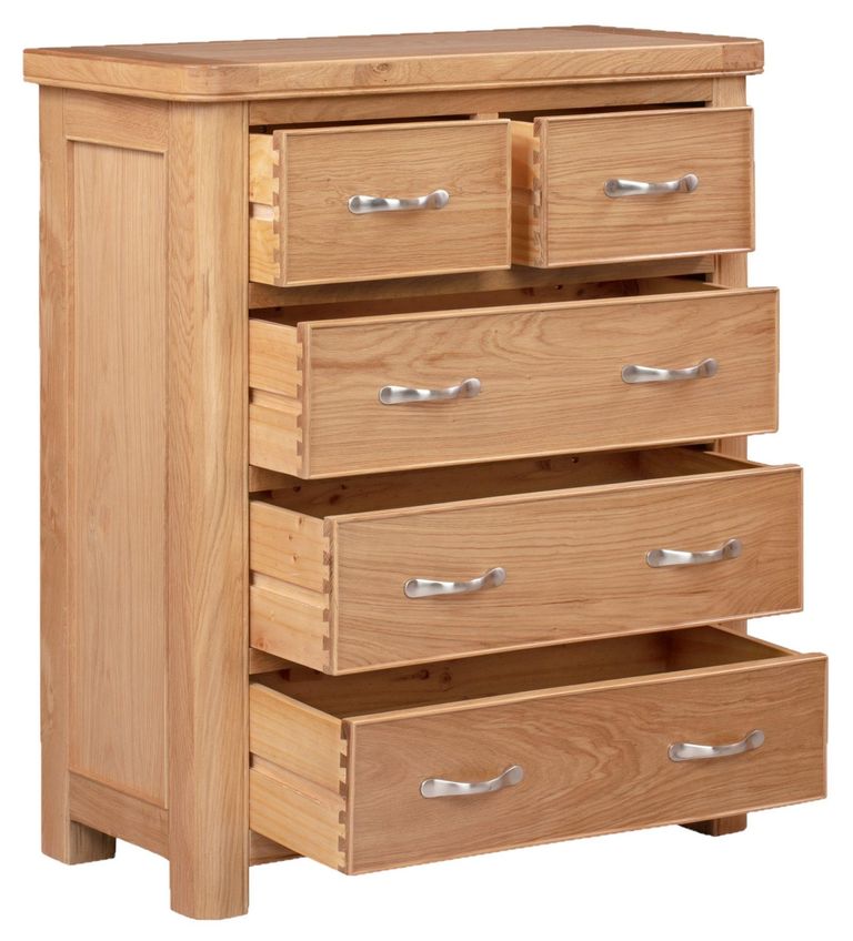 Clarion Chest - 2+3 Drawer - Oak