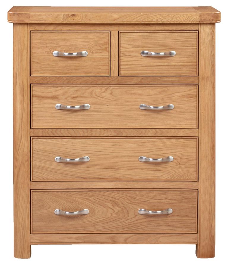 Clarion Chest - 2+3 Drawer - Oak