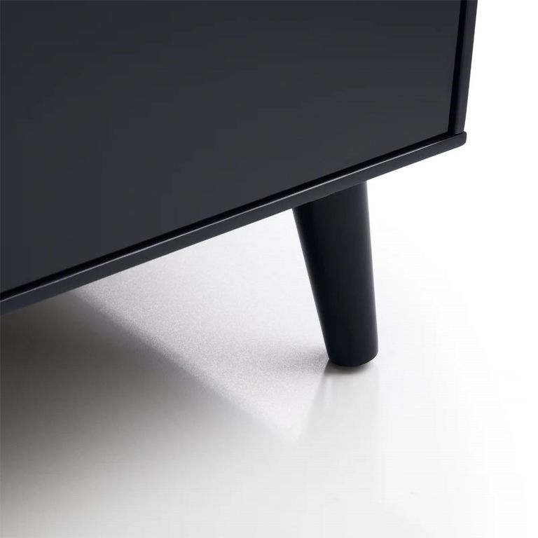 Alicia Black Wide Chest - 6 Drawer