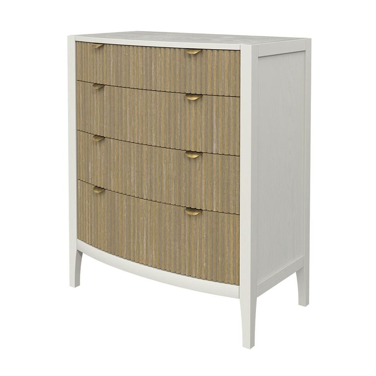 Aubrie Chest - 4 Drawer - Soft Natural Painted