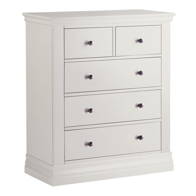Clearance - Annecy Chest - 2+3 Drawer - Cotton Painted - A591