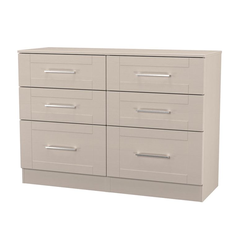 York Chest - 6 Drawer - Midi - Cashmere