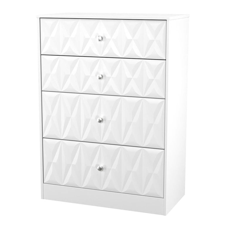 San Jose Chest - Deep - 4 Drawer - White