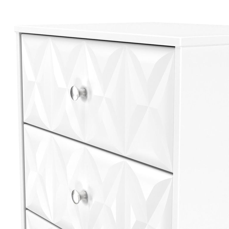 San Jose Chest - Deep Midi - 3 Drawer - White