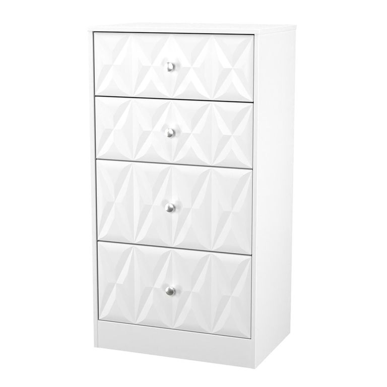 San Jose Chest - Deep Midi - 4 Drawer - White