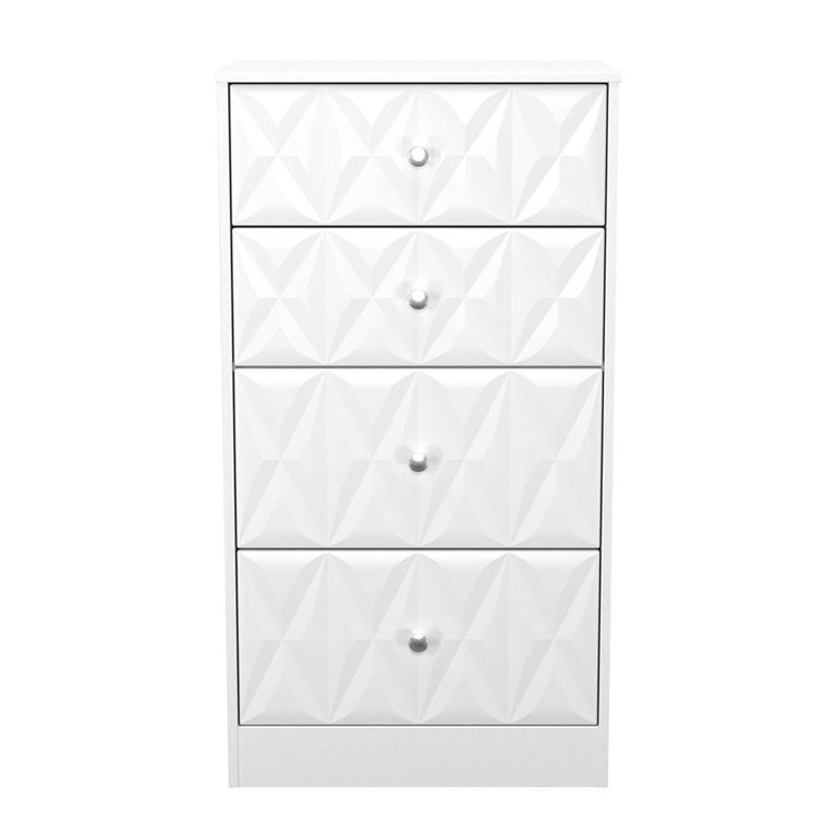 San Jose Chest - Deep Midi - 4 Drawer - White