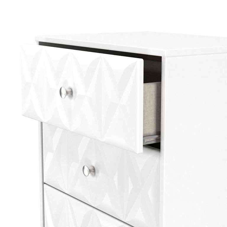 San Jose Chest - Deep Midi - 4 Drawer - White