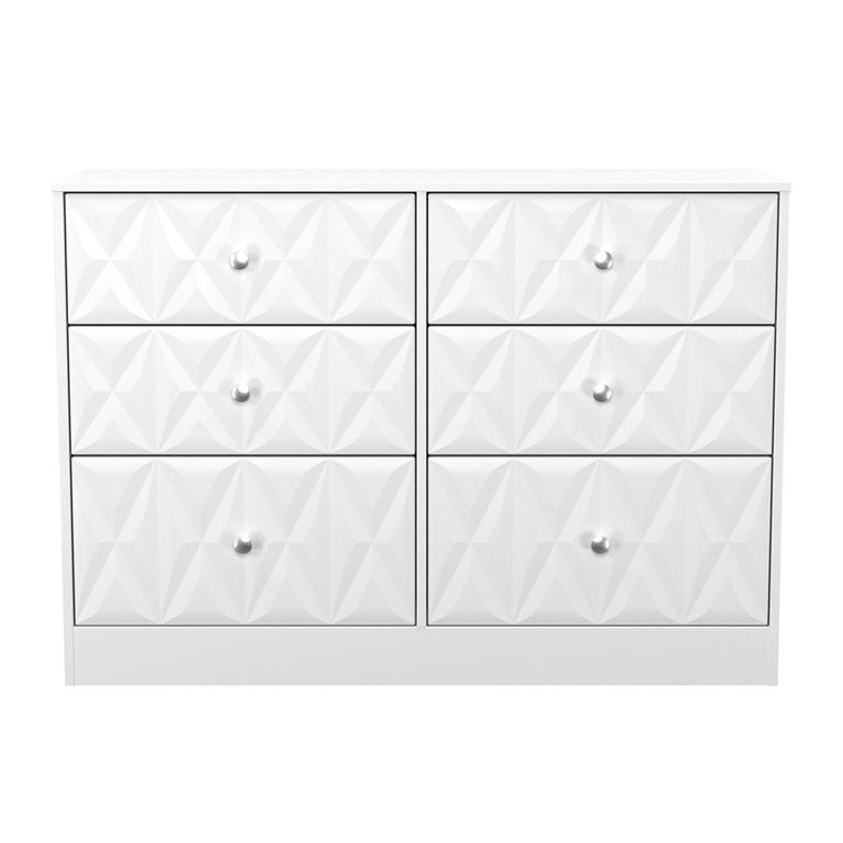 San Jose Chest - Midi - 6 Drawer - White