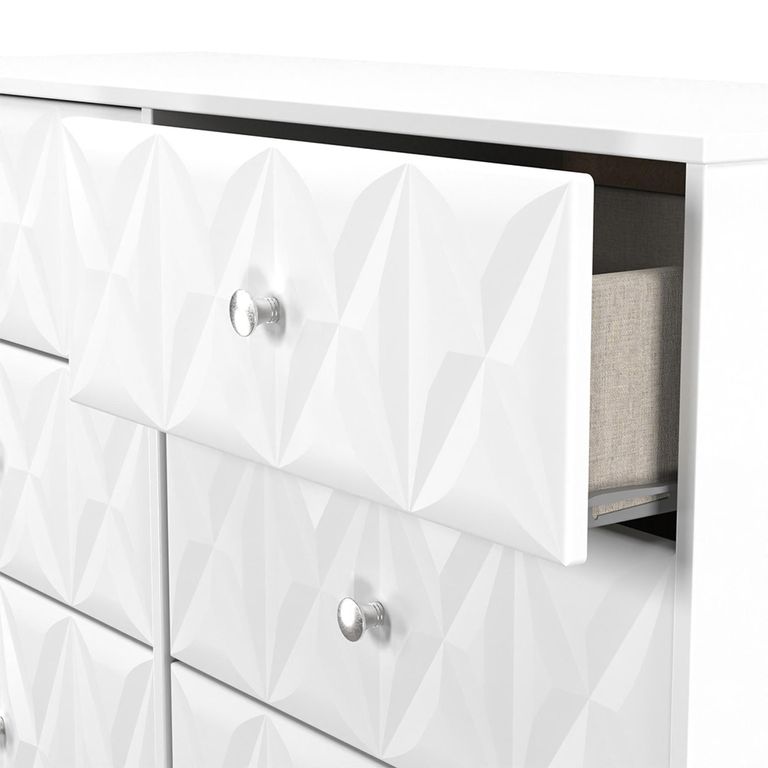 San Jose Chest - Midi - 6 Drawer - White