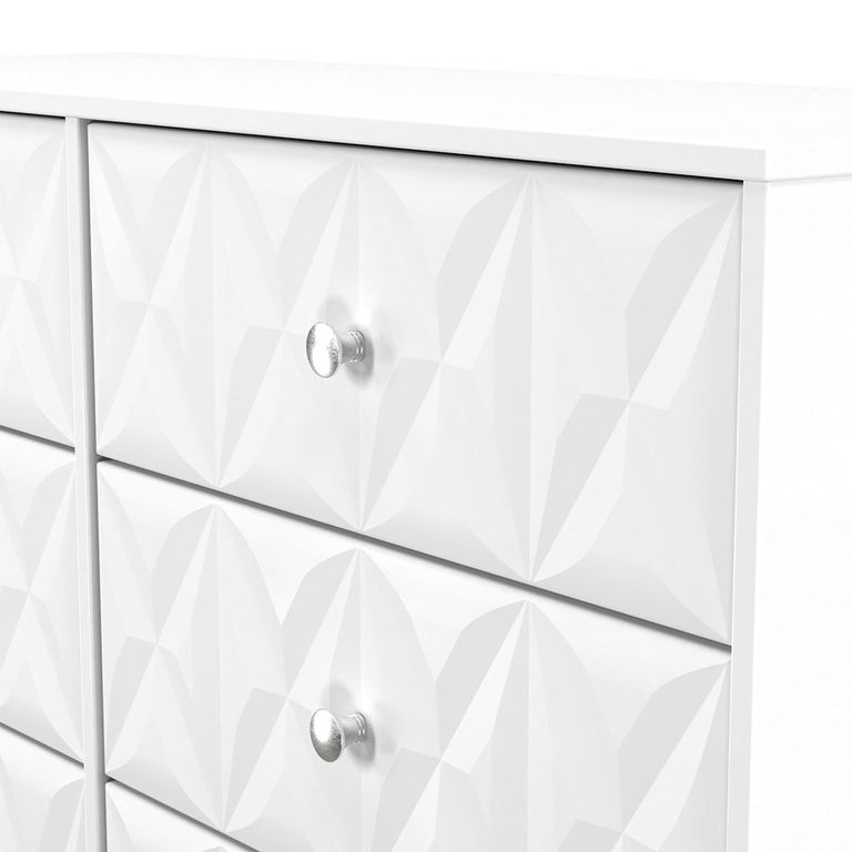 San Jose Chest - Midi - 6 Drawer - White