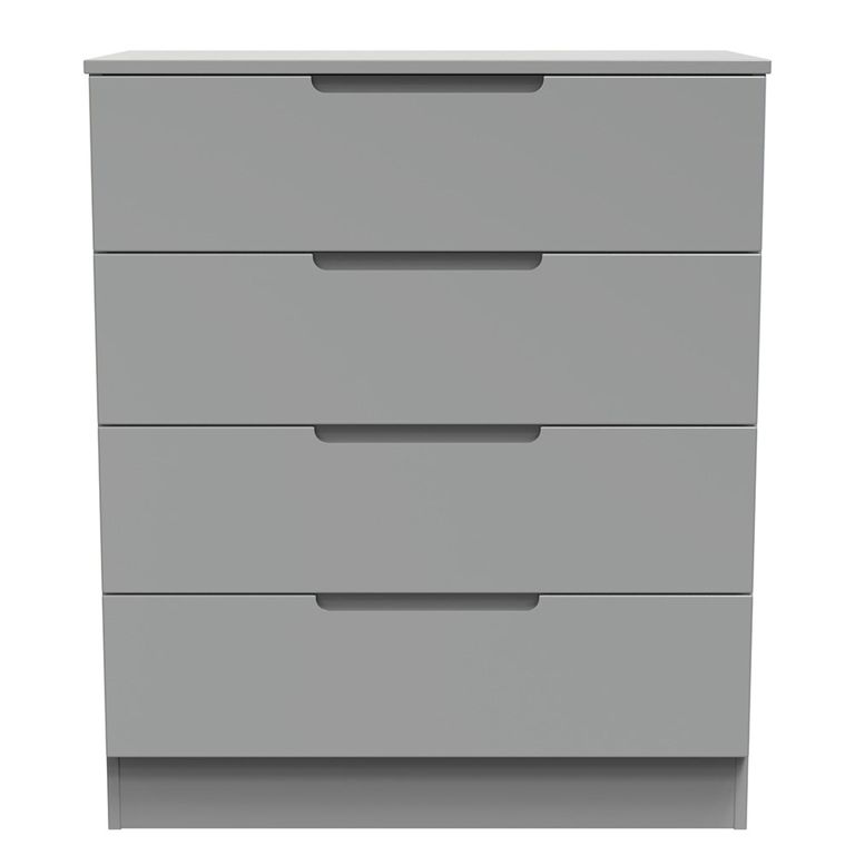 Milan Chest - 4 Drawer - Grey