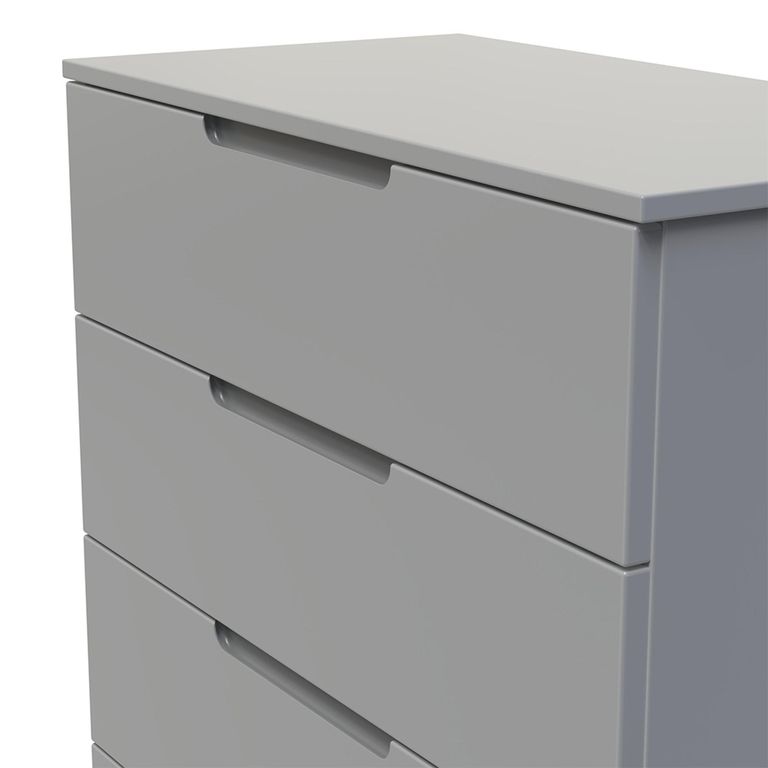 Milan Chest - 4 Drawer - Grey