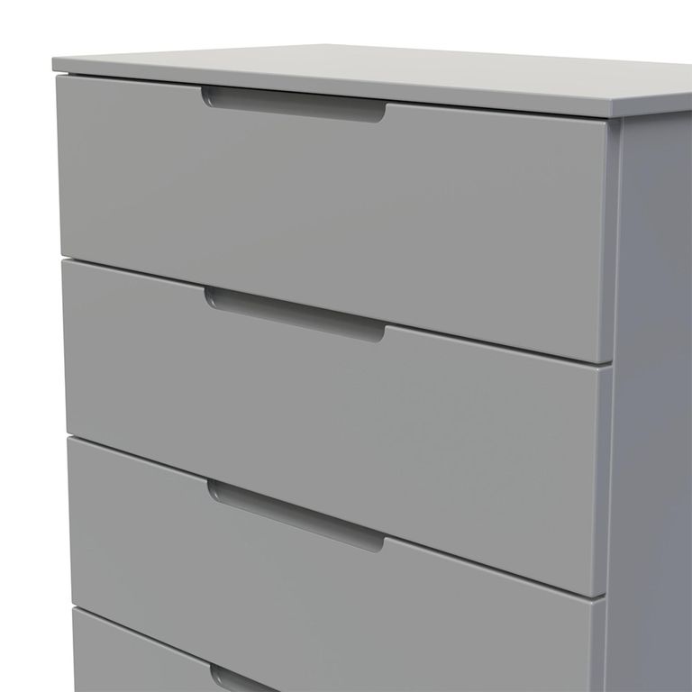 Milan Chest - 5 Drawer - Grey