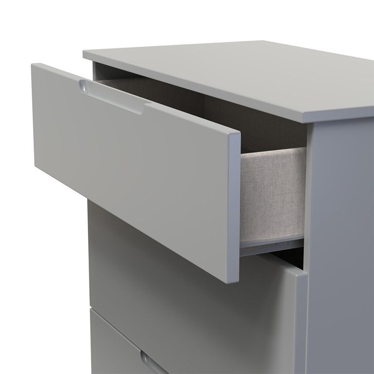 Milan Chest - Deep - 3 Drawer - Grey