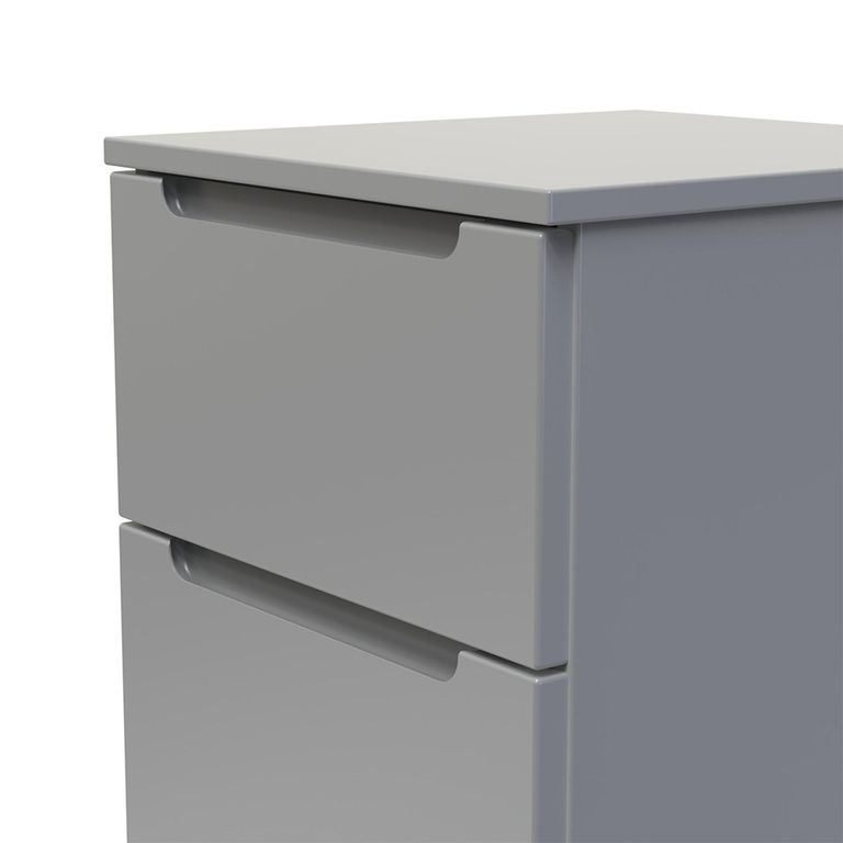 Milan Chest - Narrow - 5 Drawer - Grey