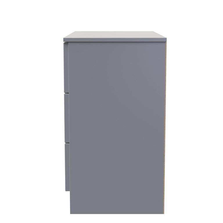 Milan Chest - Small - 3 Drawer - Grey