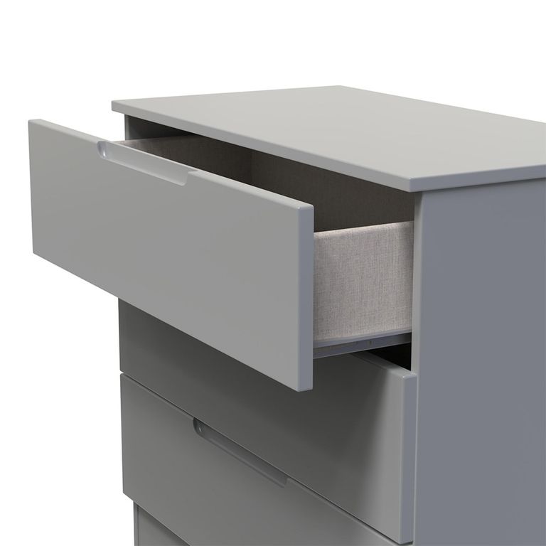 Milan Chest - Small - 3 Drawer - Grey