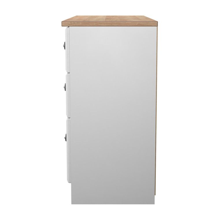 Norfolk Chest - Midi - 6 Drawer - White and Oak