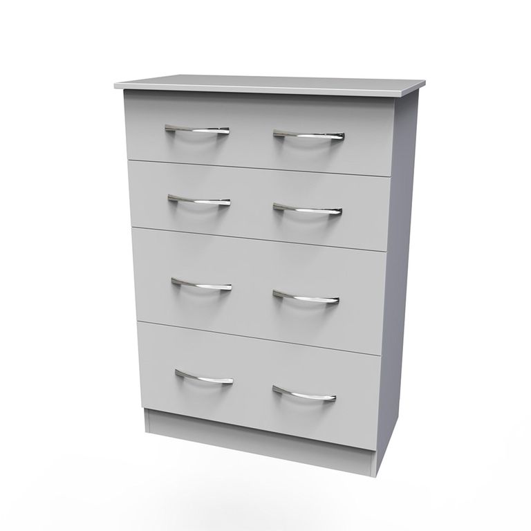 Avon Chest - 4 Drawer - Deep - White