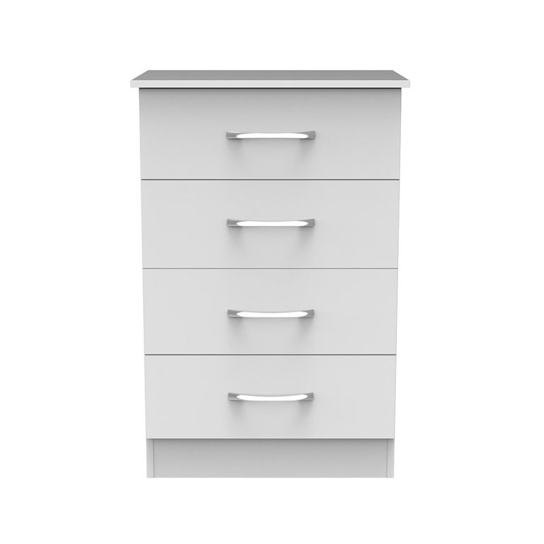 Avon Chest - 4 Drawer - Midi - White