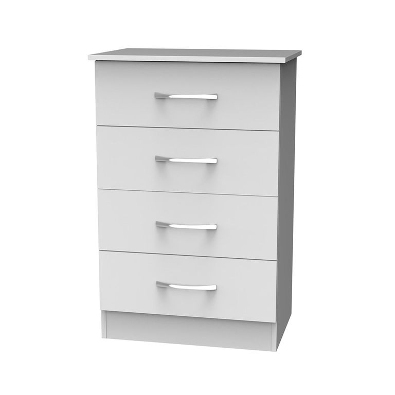 Avon Chest - 4 Drawer - Midi - White
