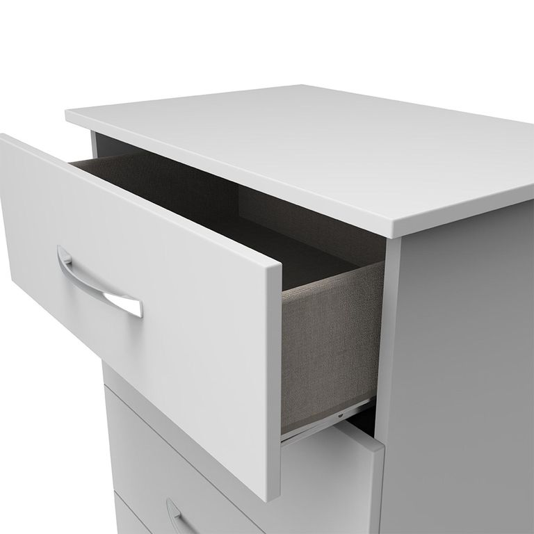 Avon Chest - 4 Drawer - Midi - White