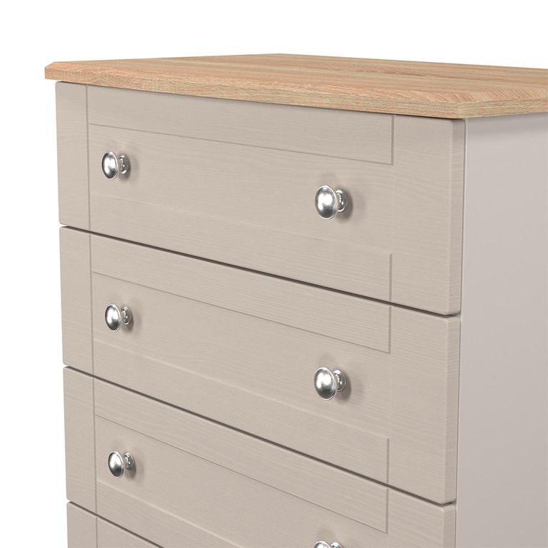 Sussex Chest - 4 Drawer - Cashmere and Oak