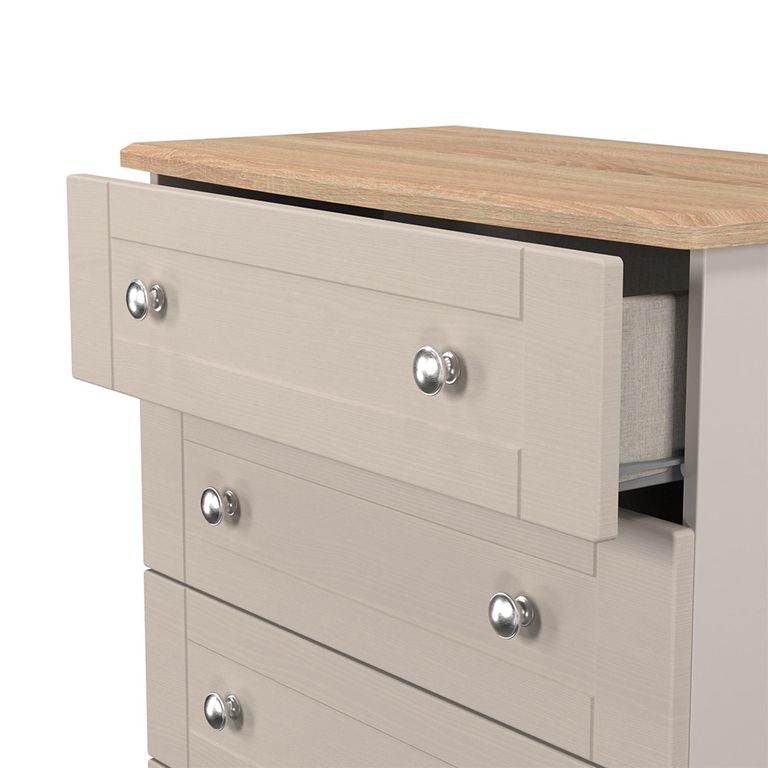 Sussex Chest - 4 Drawer - Cashmere and Oak