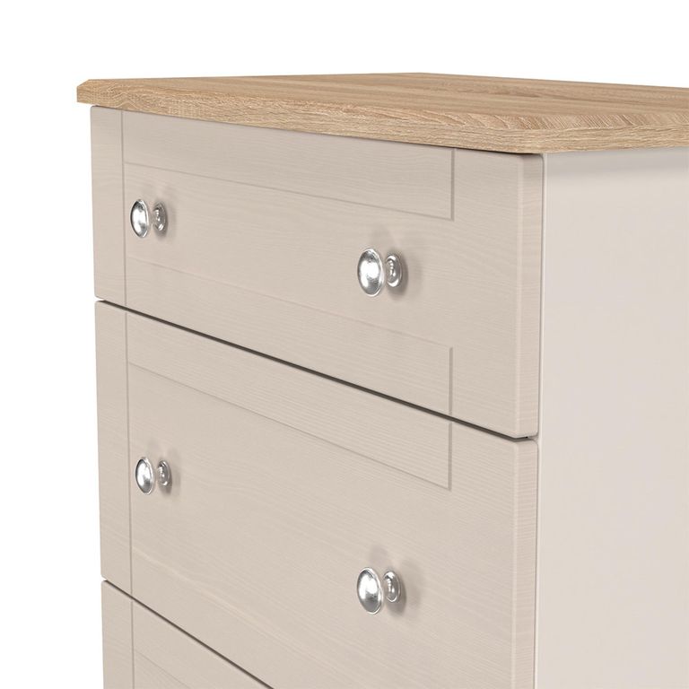 Sussex Deep Chest - 3 Drawer - Cashmere and Oak