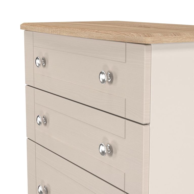 Sussex Deep Chest - 4 Drawer - Cashmere and Oak