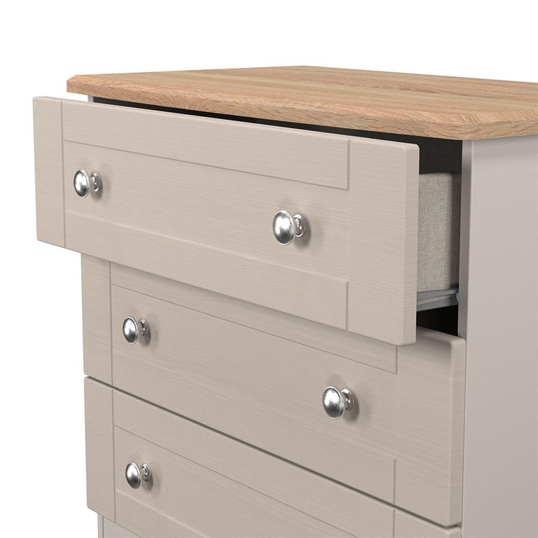 Sussex Small Chest - 3 Drawer - Cashmere and Oak