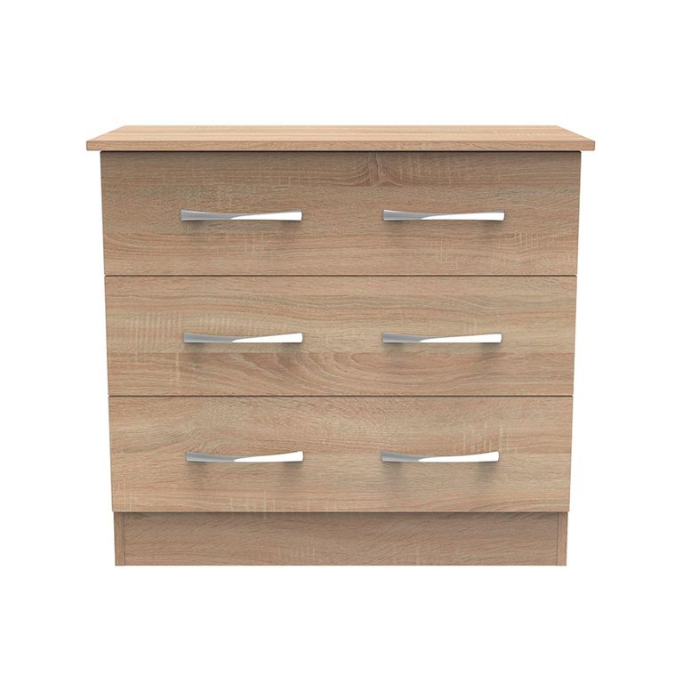 Avon Chest - 3 Drawer - Small - Oak
