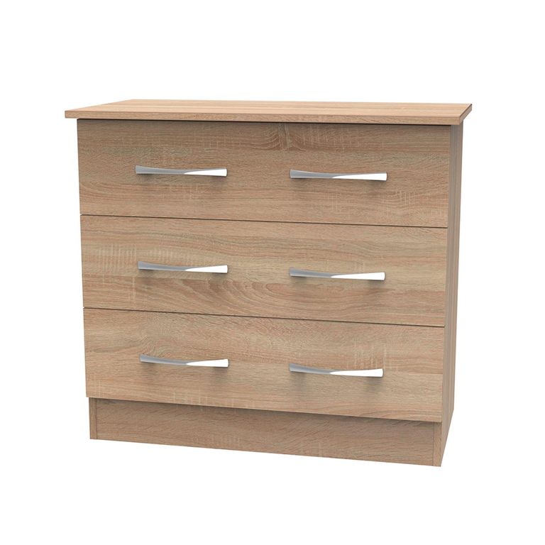 Avon Chest - 3 Drawer - Small - Oak