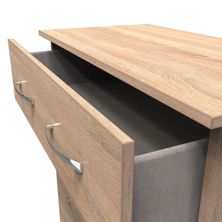 Avon Chest - 4 Drawer - Deep - Oak