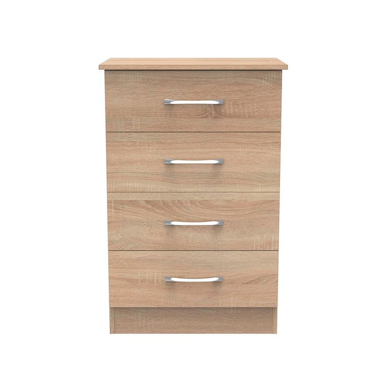 Avon Chest - 4 Drawer - Midi - Oak