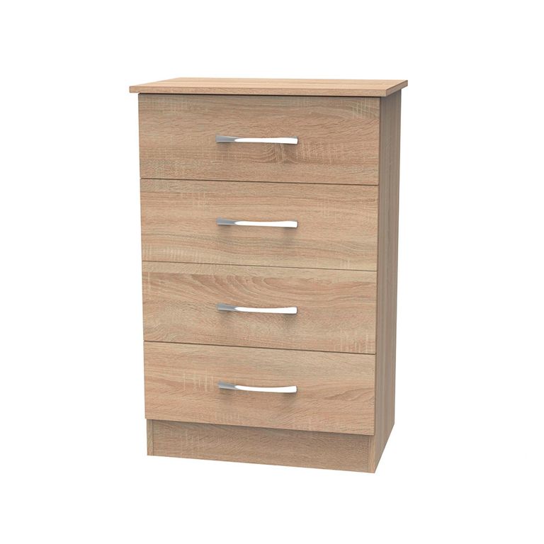 Avon Chest - 4 Drawer - Midi - Oak