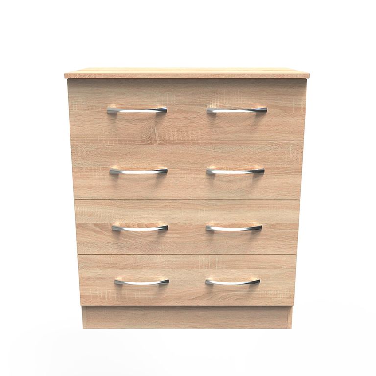 Avon Chest - 4 Drawer - Oak
