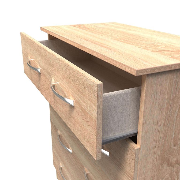 Avon Chest - 4 Drawer - Oak