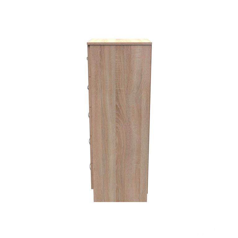 Avon Chest - 5 Drawer - Narrow - Oak