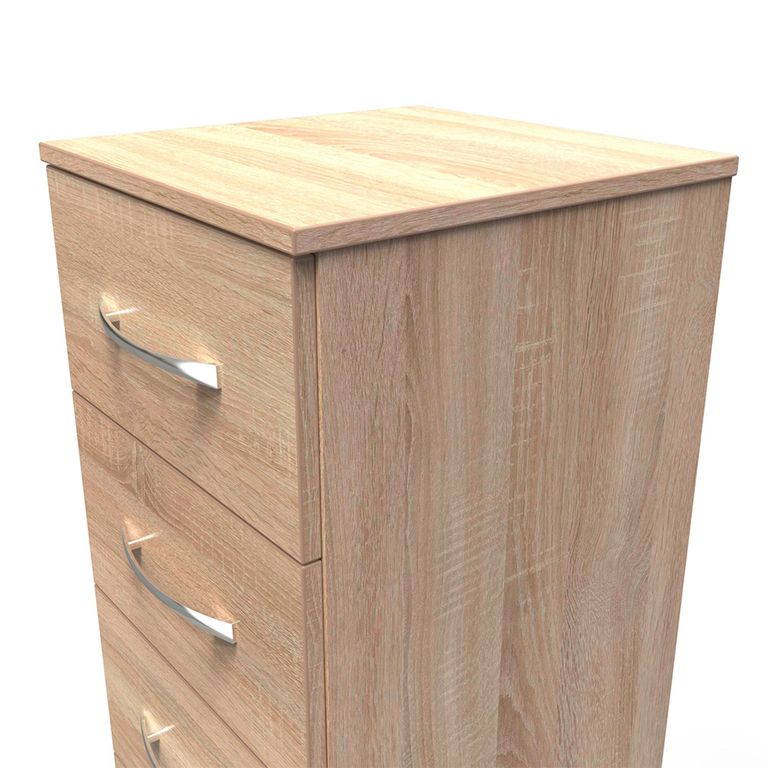 Avon Chest - 5 Drawer - Narrow - Oak