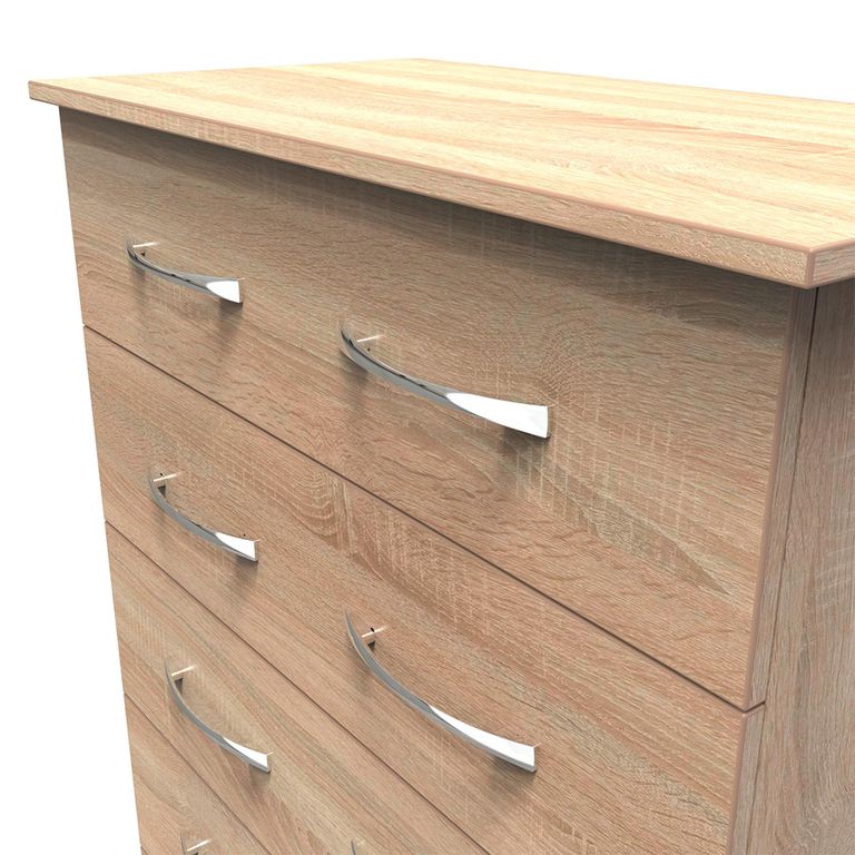 Avon Chest - 5 Drawer - Oak