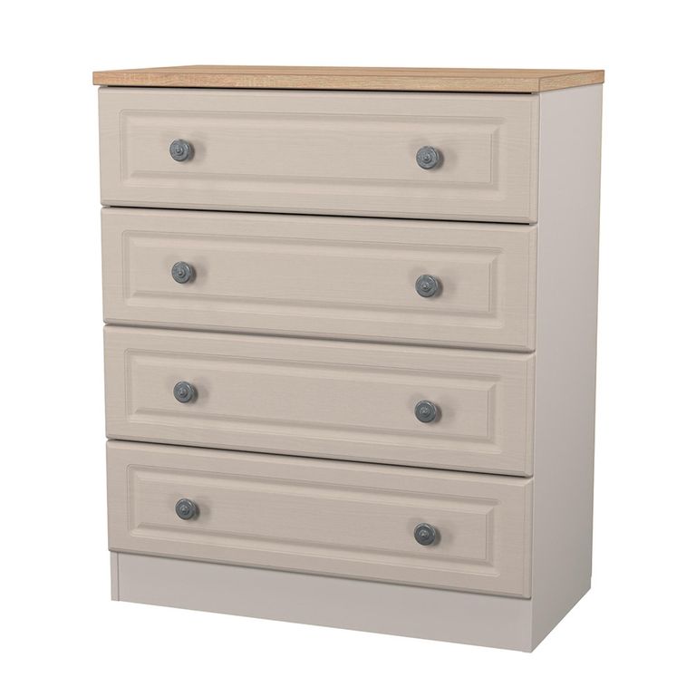 Norfolk Chest - 4 Drawer - Cashmere and Oak